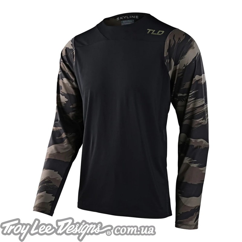 Джерси TLD SKYLINE LS CHILL JERSEY [HIDE OUT BLACK]